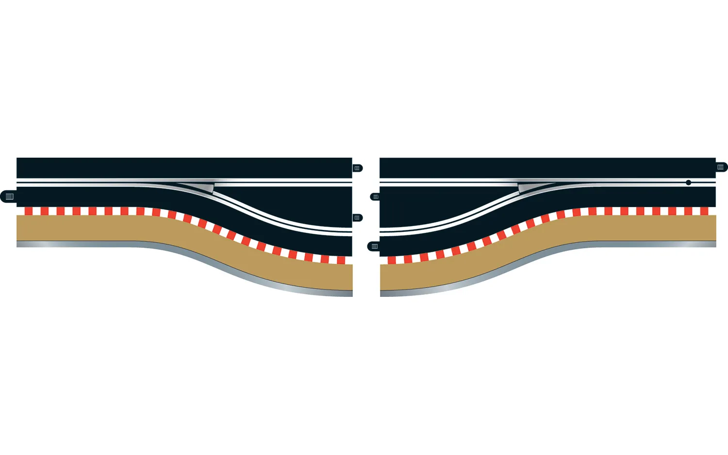 Scalextric Digital - Pit Lane Track (Left Hand) - Includes Sensor