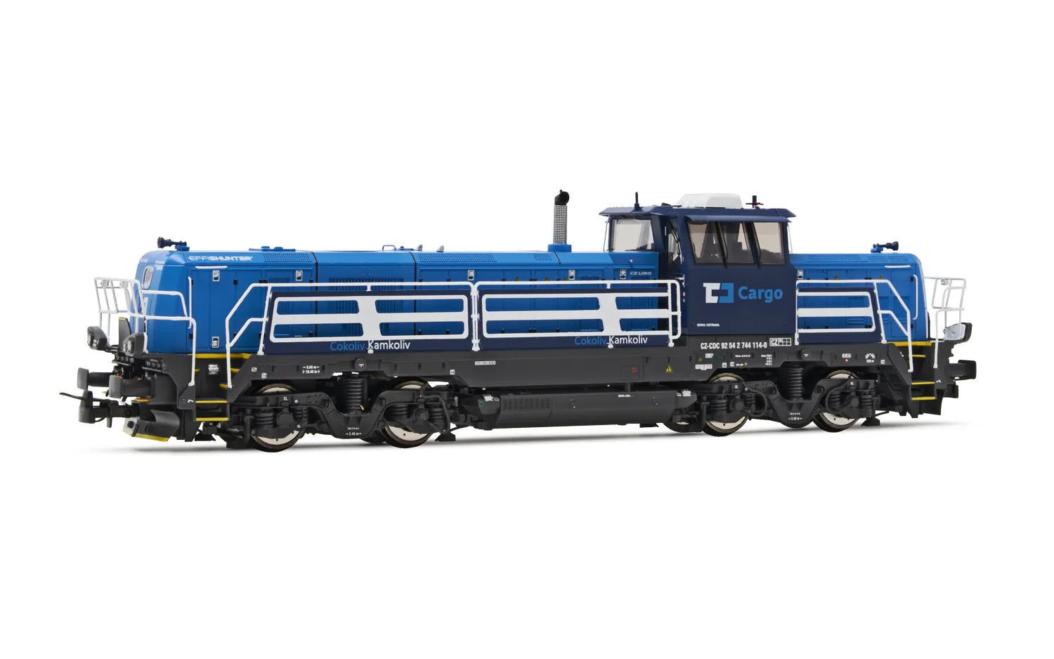 ČD Cargo, locomotiva diesel da manovra EffiShunter 1000, livrea azzurra/blu, ep. VI