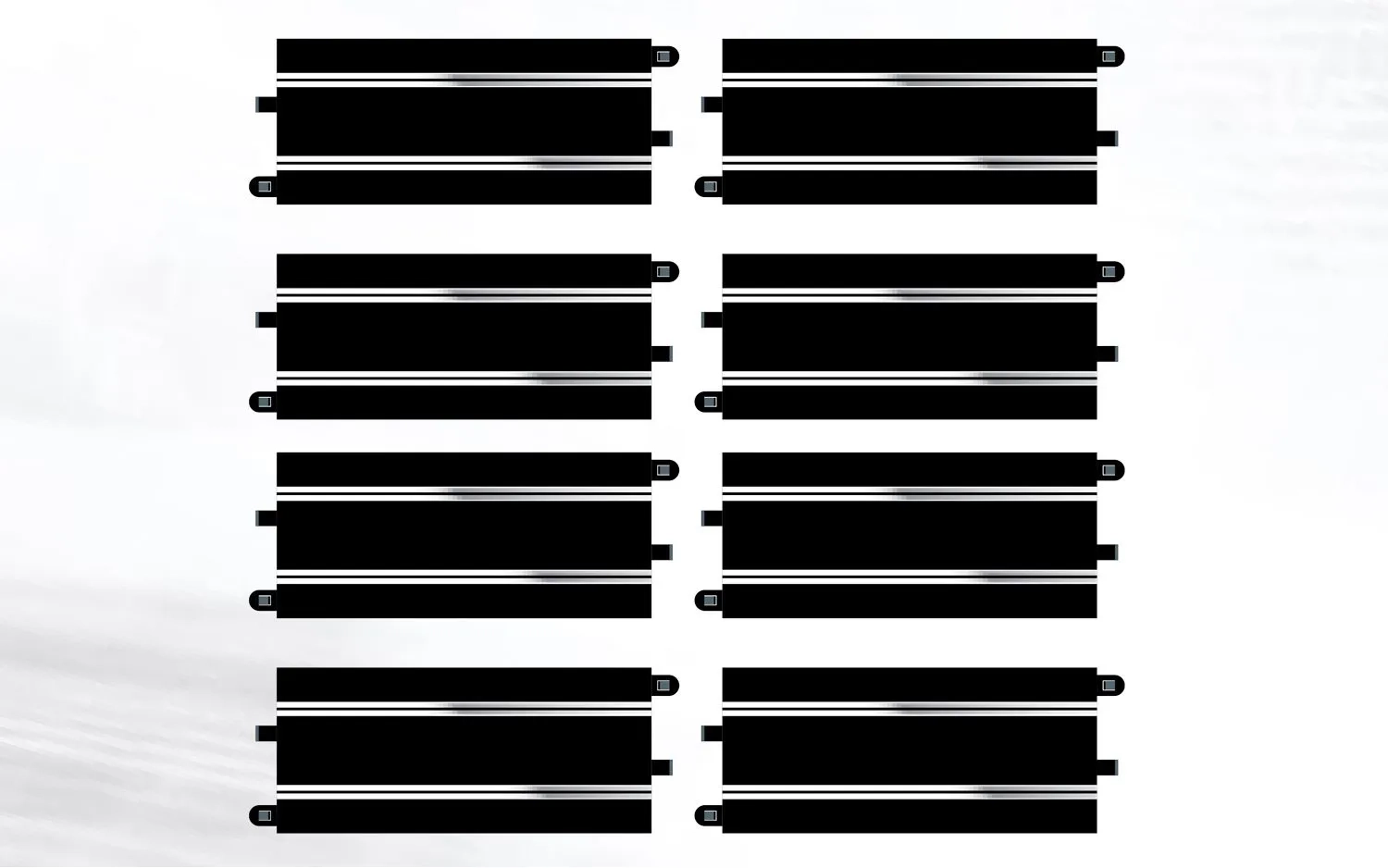 Scalextric Straights (x8) Track Extension Pack