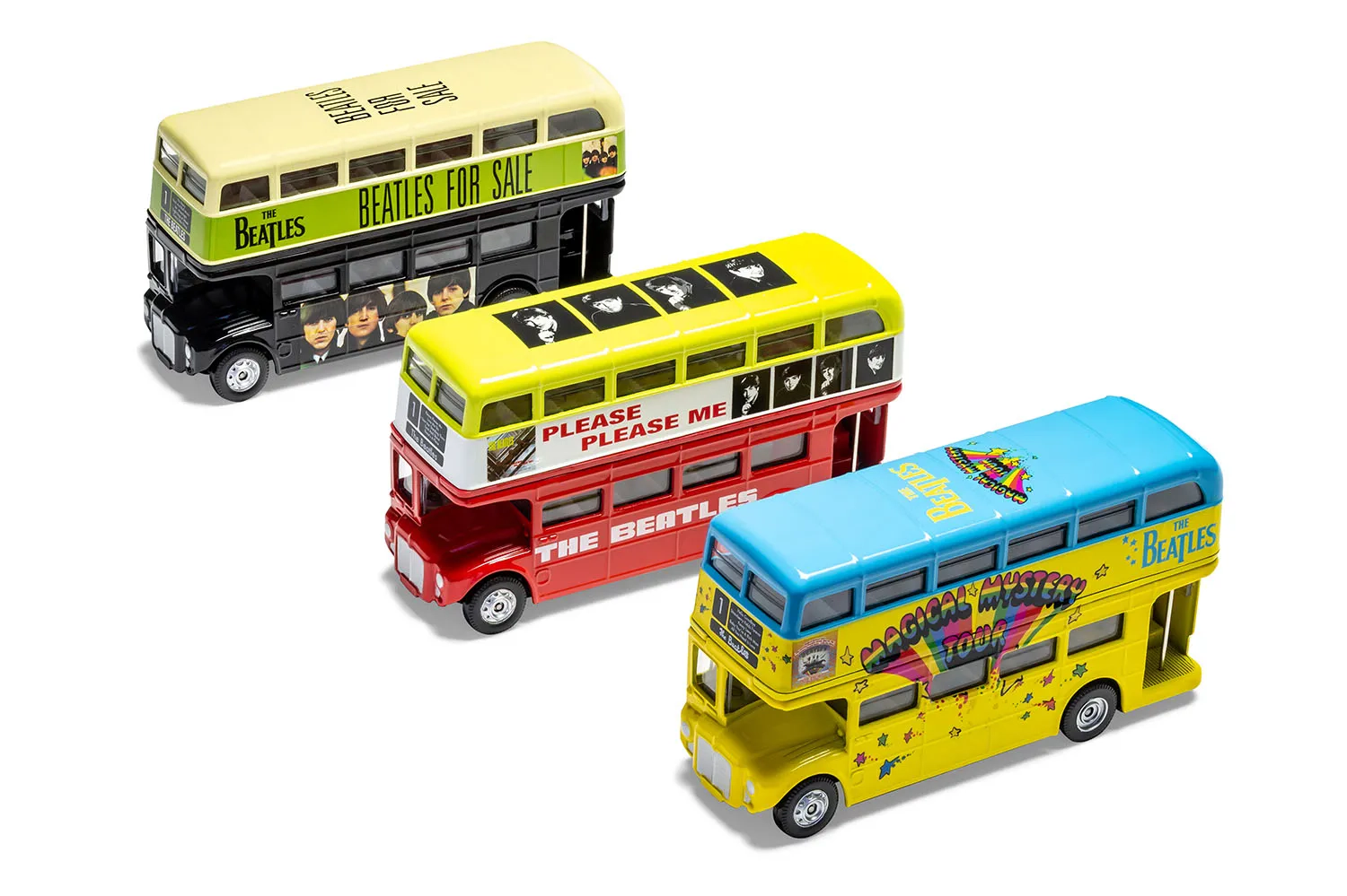 The Beatles - Series Two - Set of 3 Album Cover London Bus models