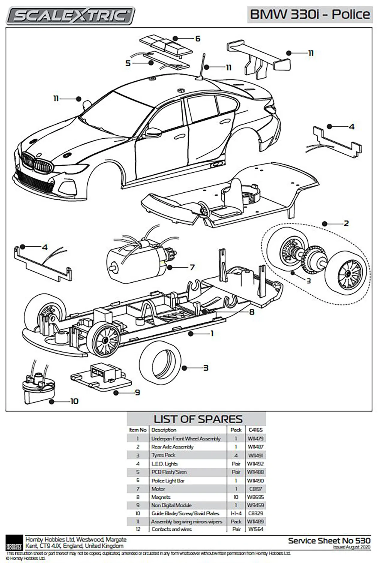 Accessory pack, ASSY BAG WIPERS MIRORS C4165