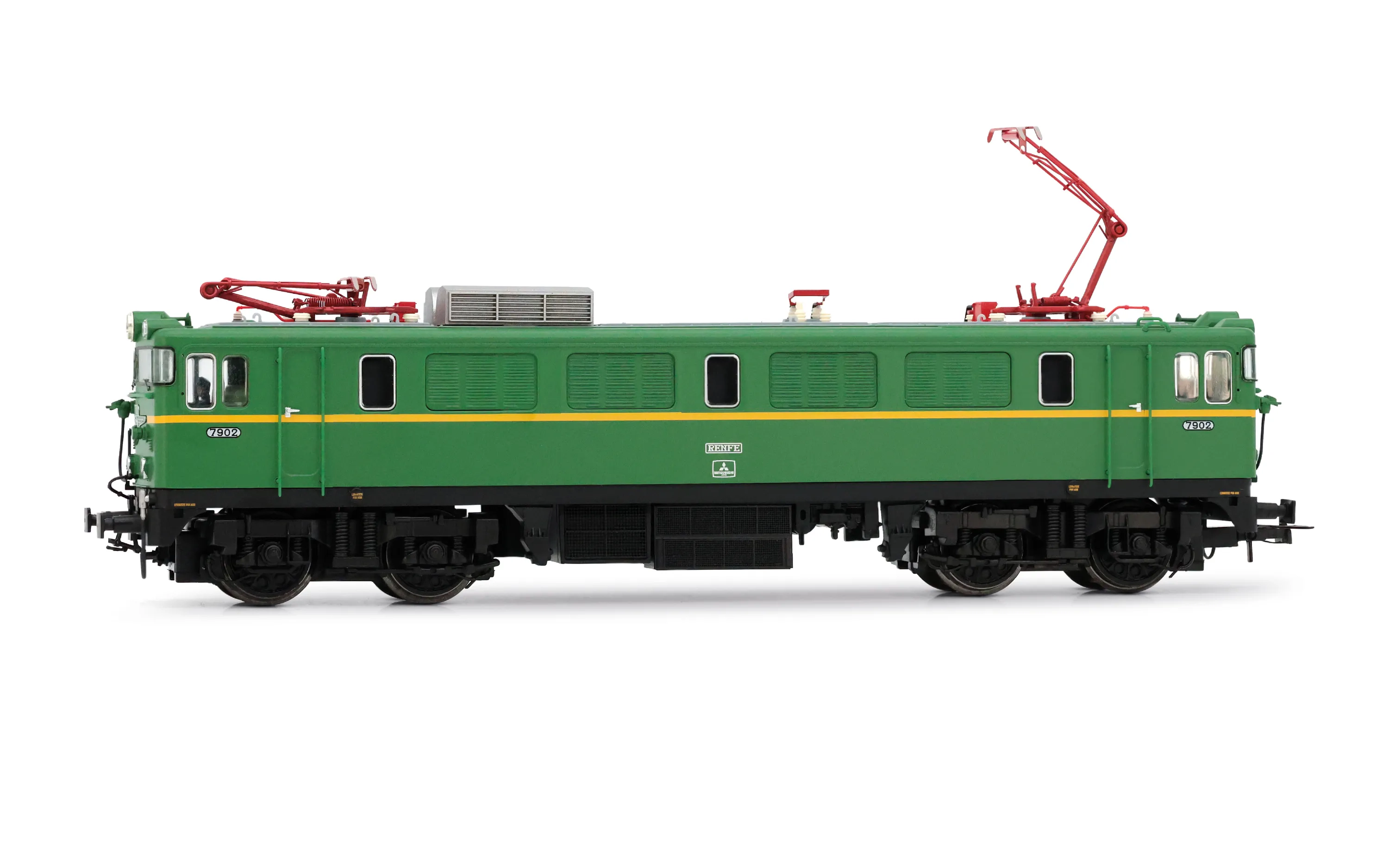 RENFE, 4-axle electric locomotive class 279, original green-yellow livery, ep. III, with DCC sound decoder