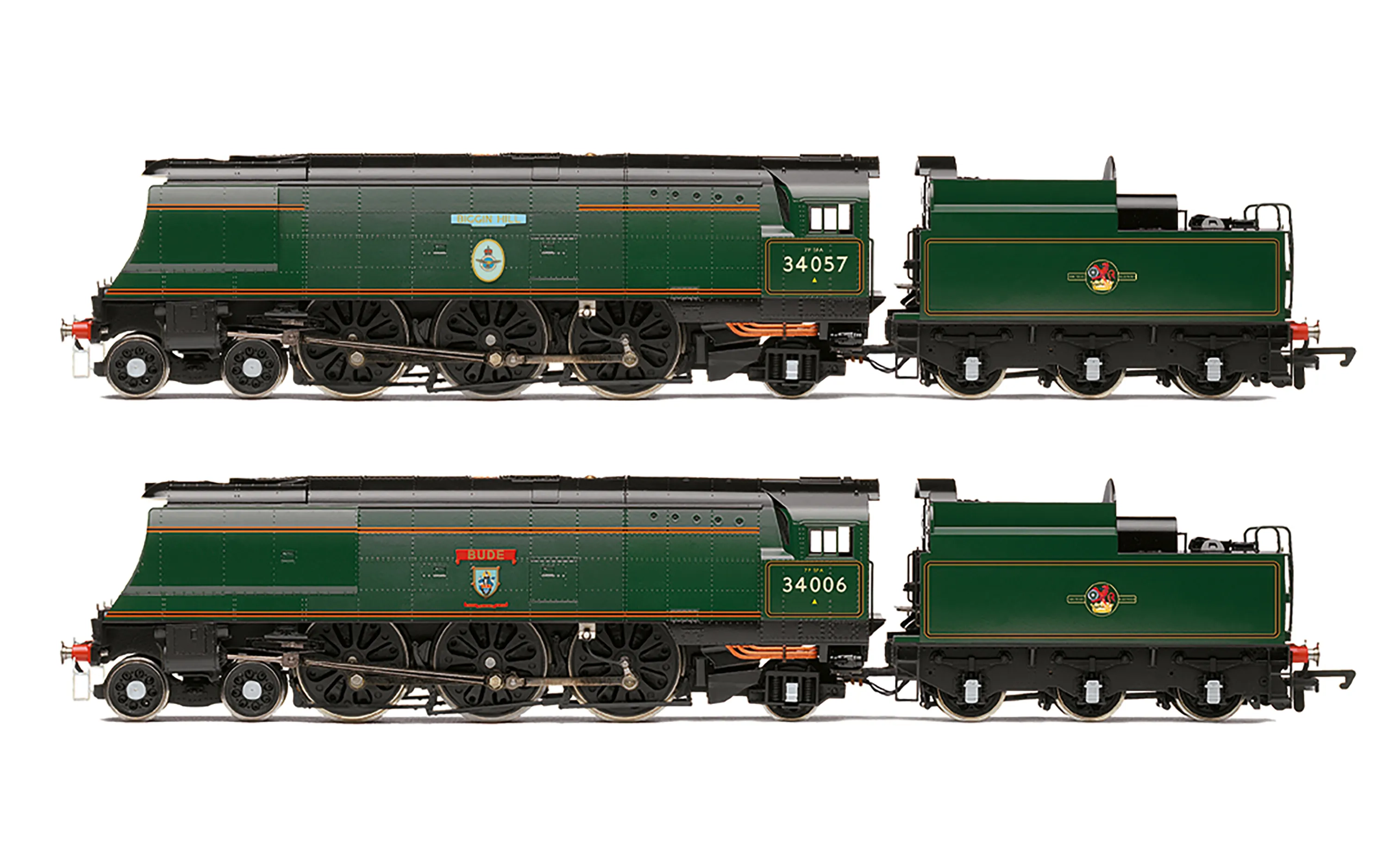 BR - Battle of Britain Class - 34057 'Biggin Hill' & BR - West Country - 34006 'Bude' - Train Pack