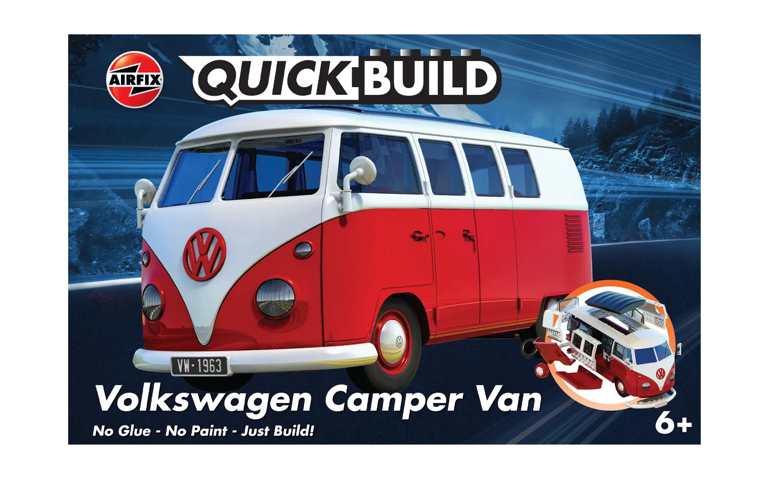 Quickb Everbuild Model VW Camper Van Airfix J6017 