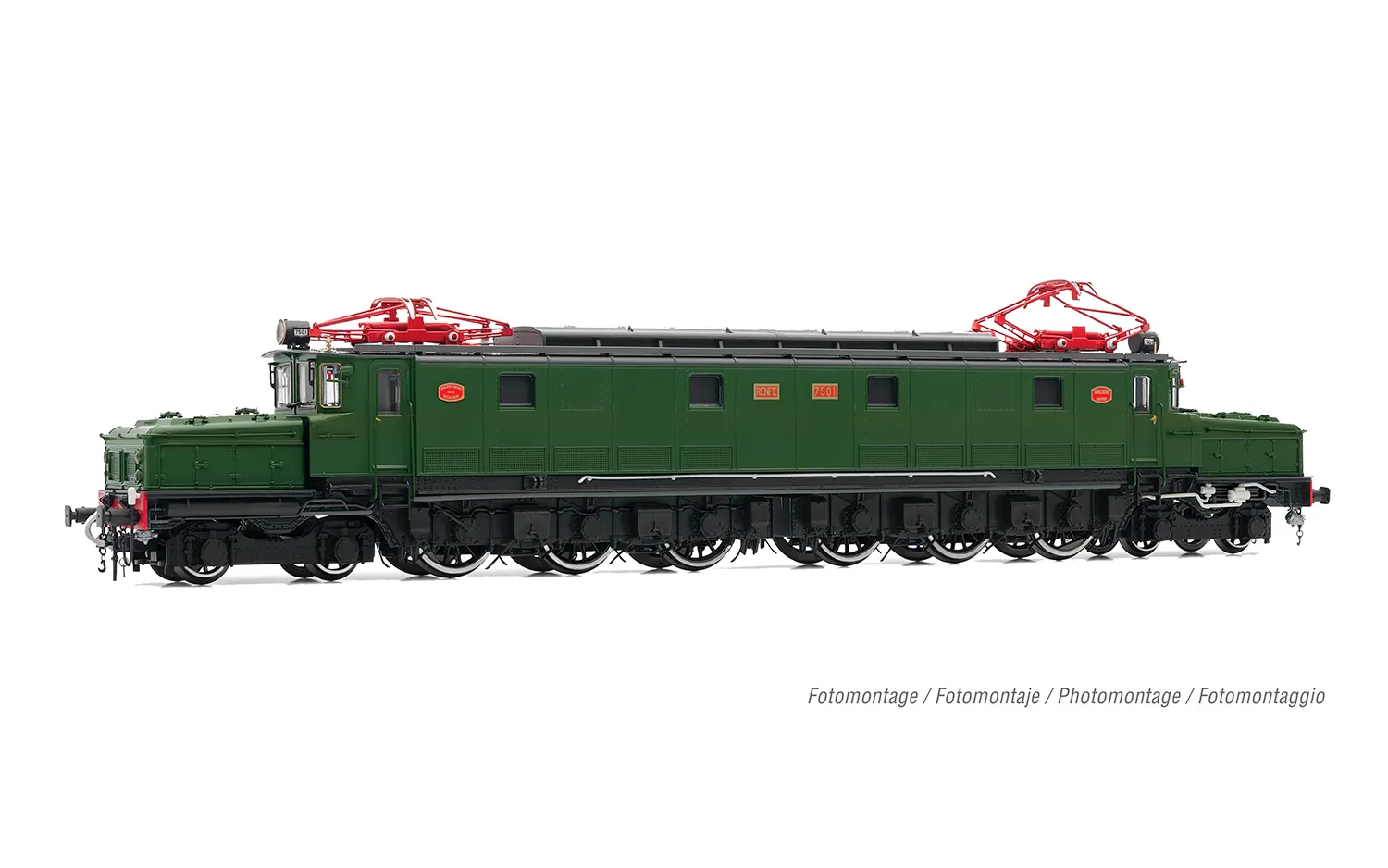 RENFE, locomotora eléctrica 7501, edición del 80 aniversario, ép. III, con decoder de sonido DCC