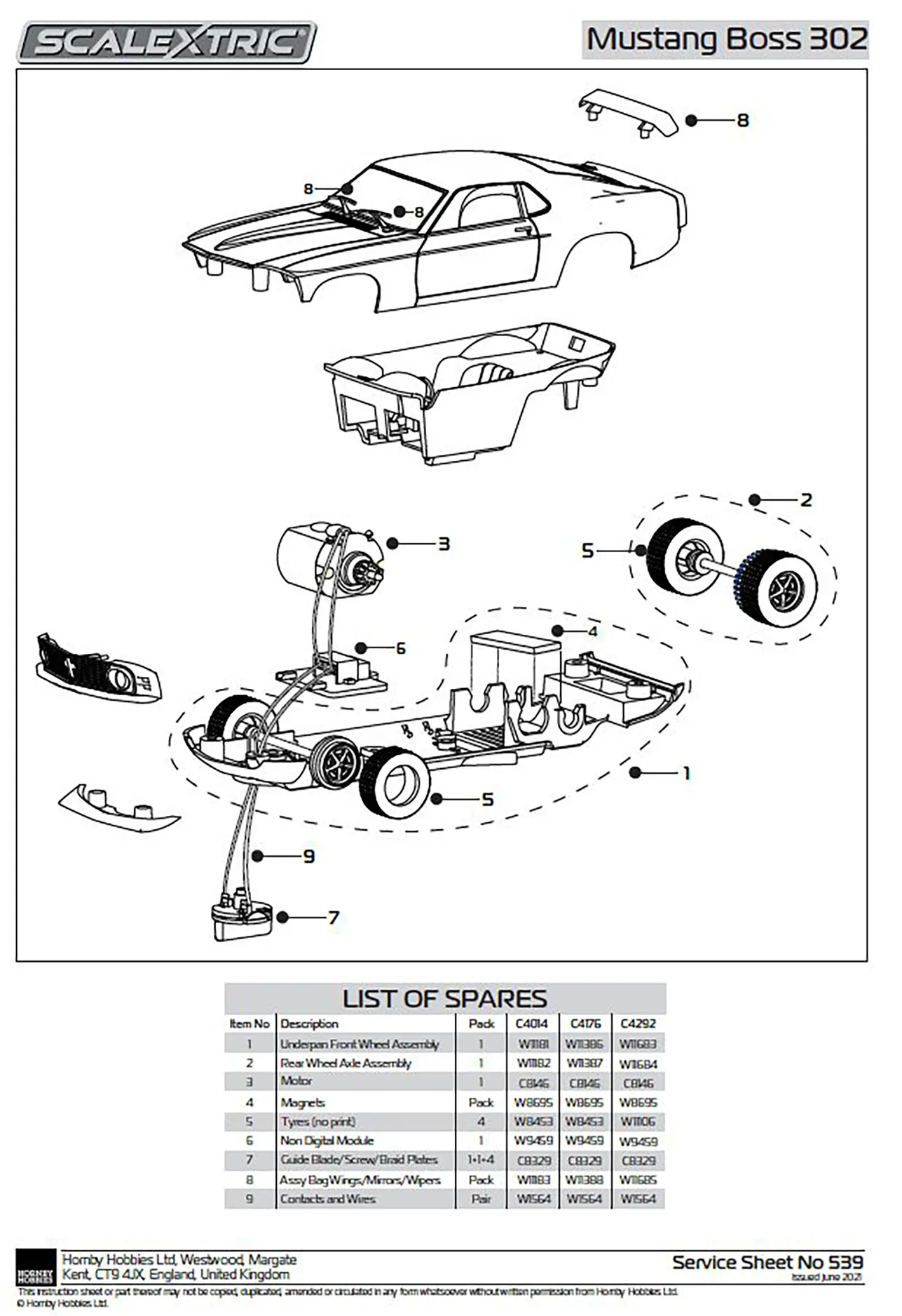 Tyre pack, TYRES PACK 4 L9034 ESCORT MK1