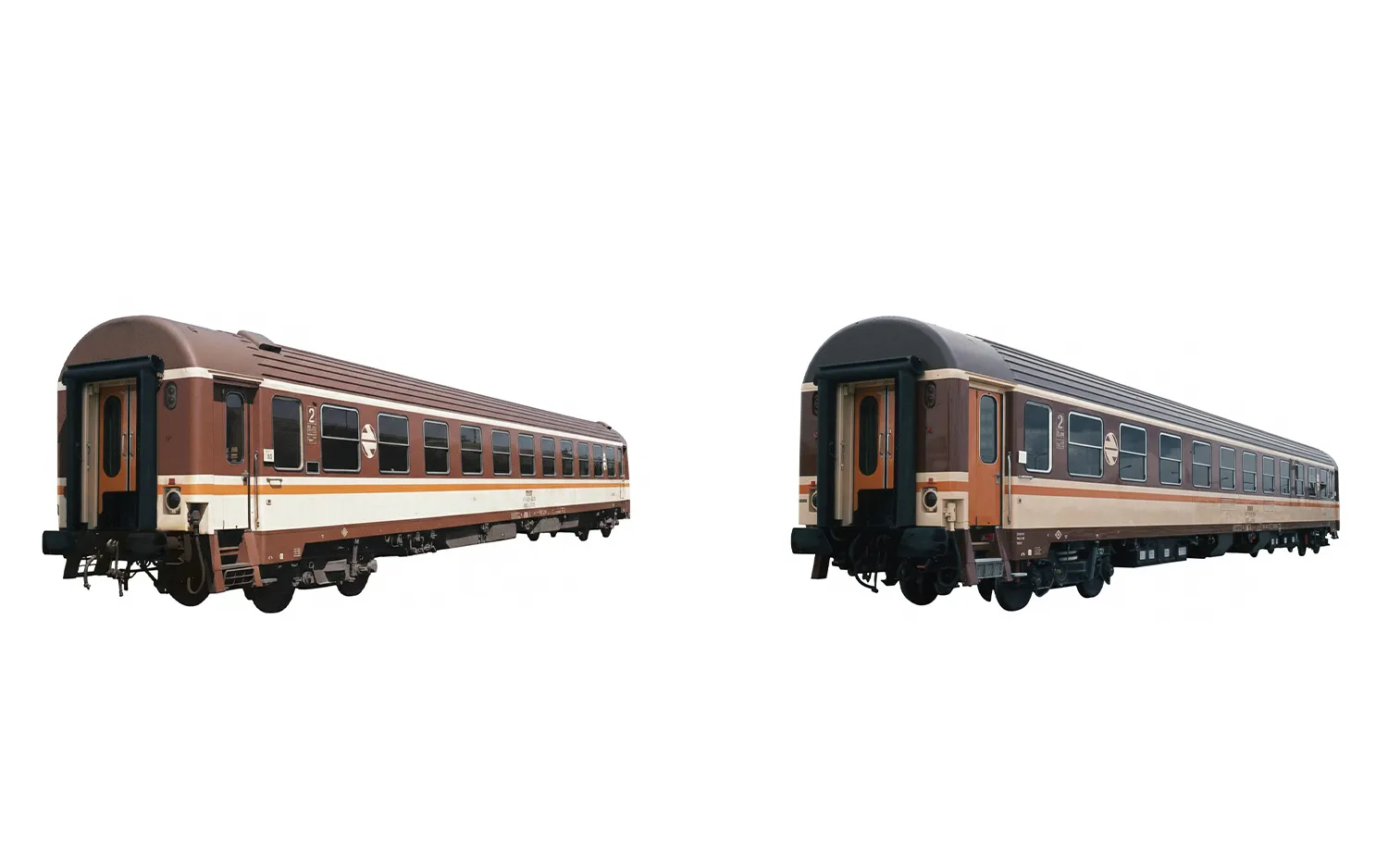 RENFE, 2-unit pack of "Estrella Galicia", 2 x BBL-9600, Estrella livery with brown and orange doors