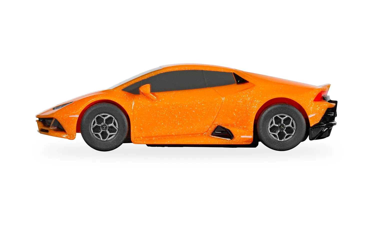 Micro Scalextric Lamborghini Huracán EVO Orange – Voiture De Course Ultra-Rapide 1/64 Avec Magnétraction