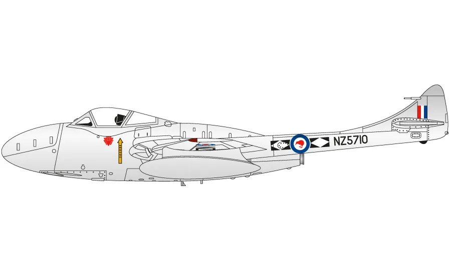 Medium Starter Set -de Havilland Vampire T.11