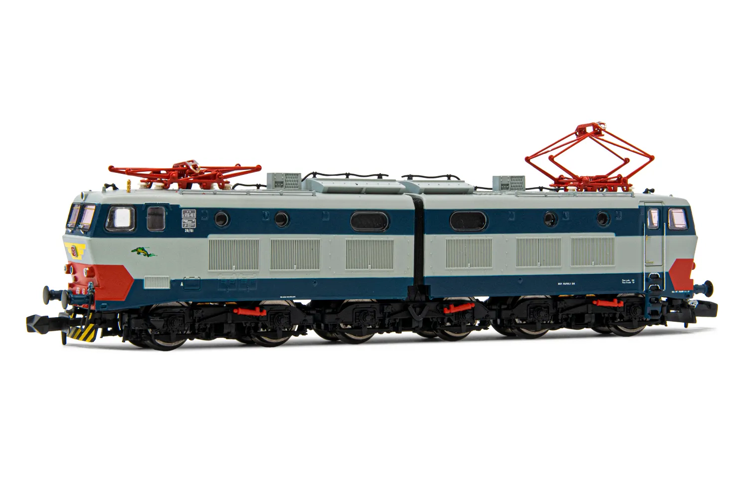 FS, locomotora eléctrica clase E.656, quinta serie, decoración blu/gris, ép. V