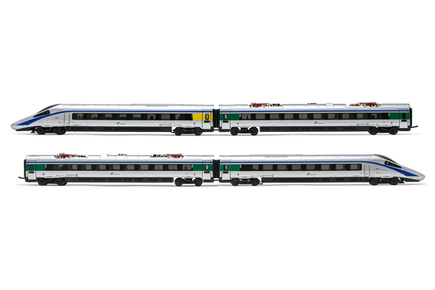 FS, coffret de 4 unités, automotrice électrique ETR 610, livrée ”Cisalpino”, ép. VI