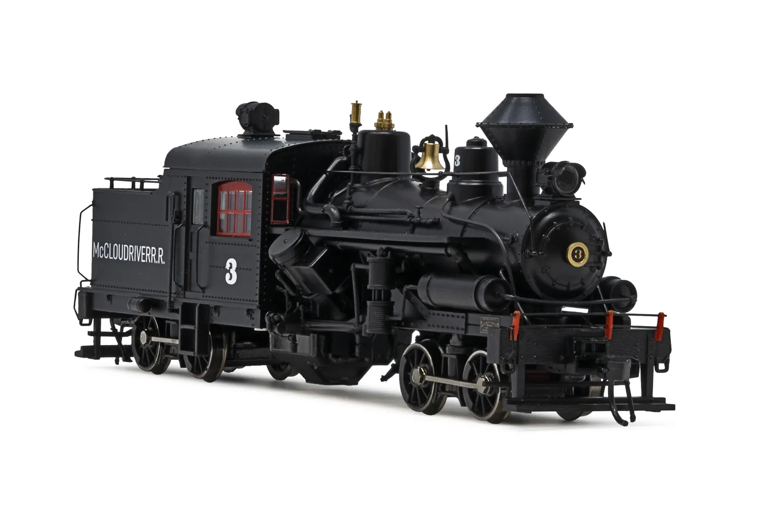 Heisler Dampflokomotive, Modell mit 2 Drehgestellen, „McCloud River Railroad #3", Ep. III
