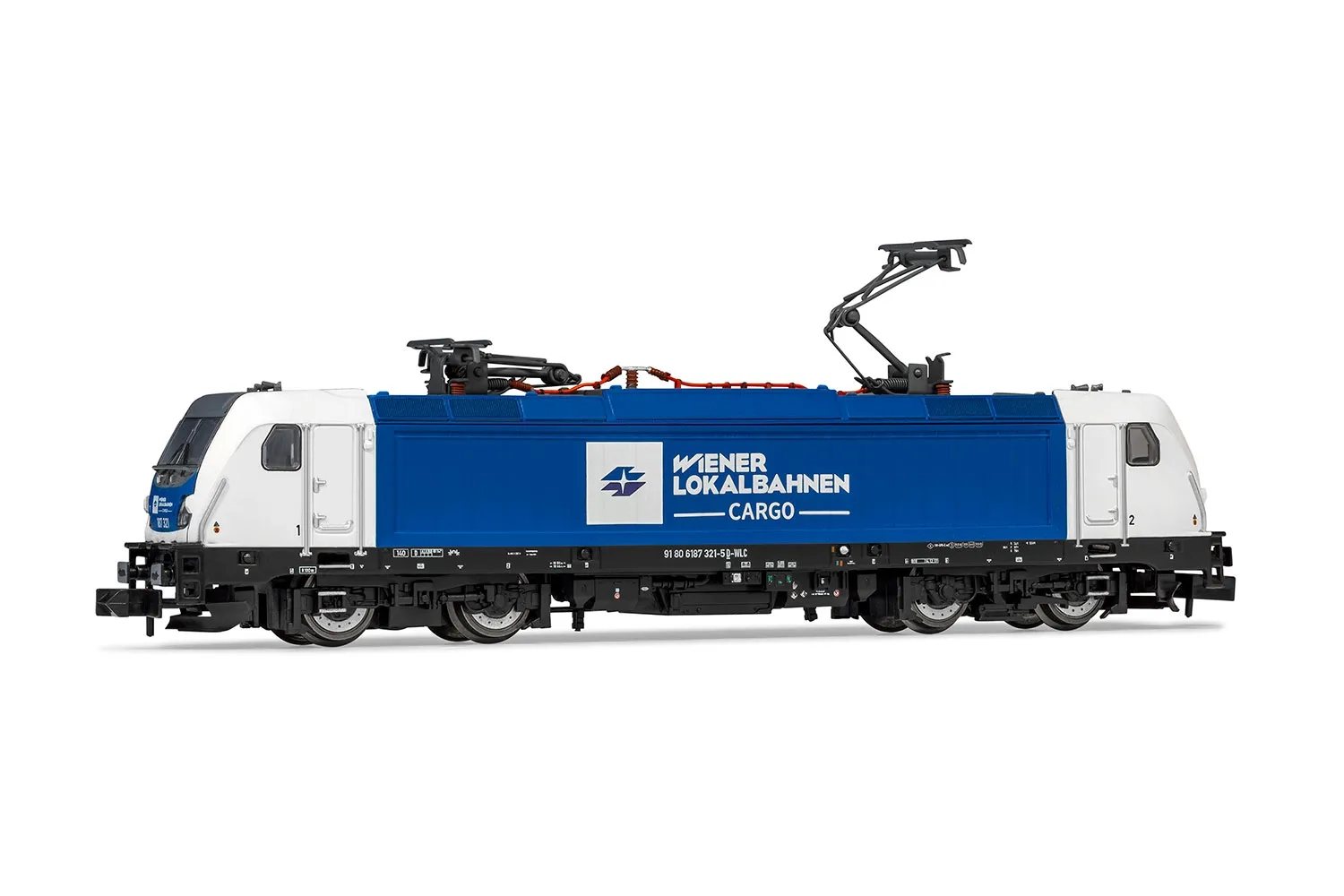 WLC, locomotive électrique 187 321-5, livrée bleu-beige, ép. VI, avec décodeur DCC