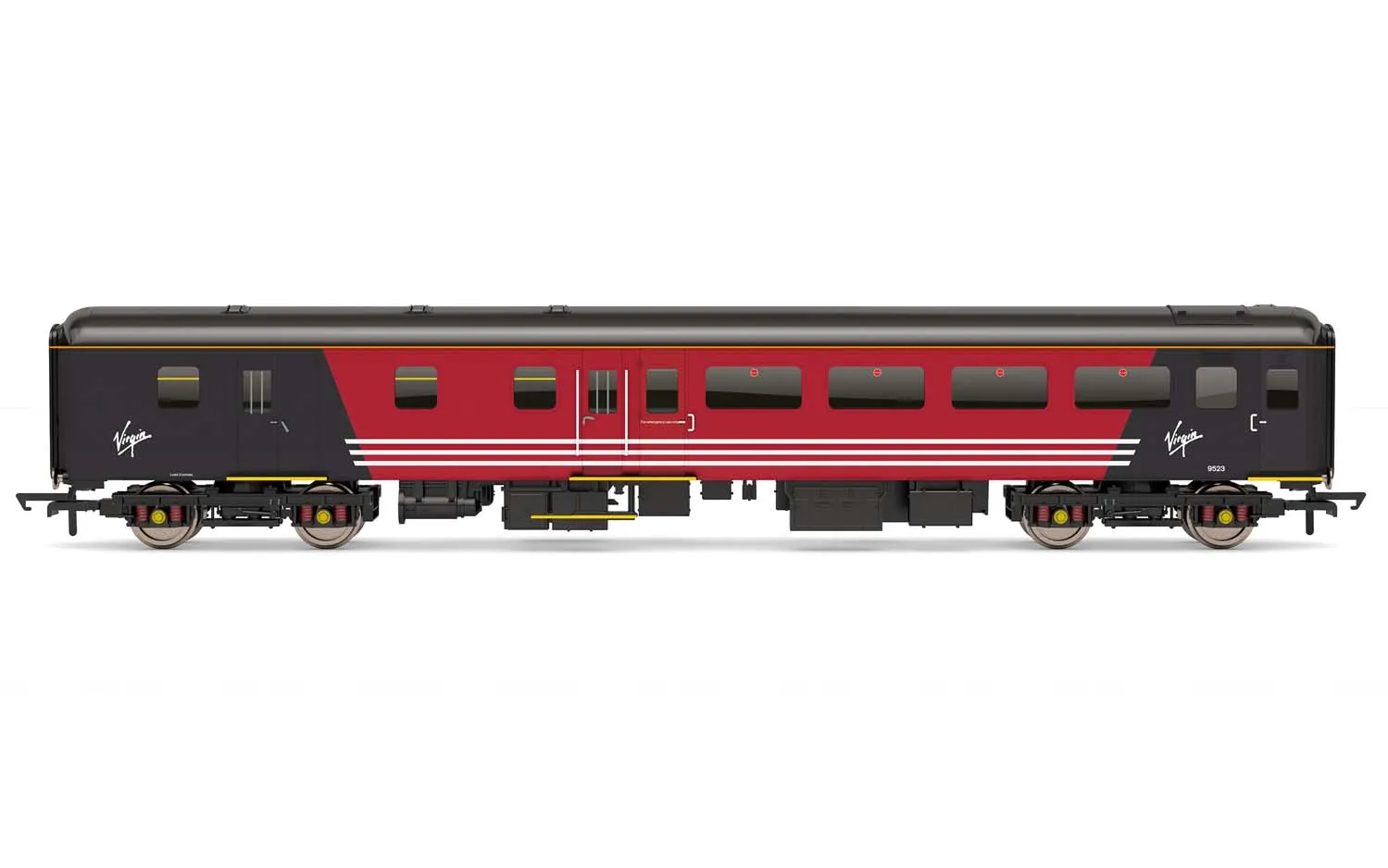 Virgin Trains, Mk2F Brake Standard Open, 9523, Era 9