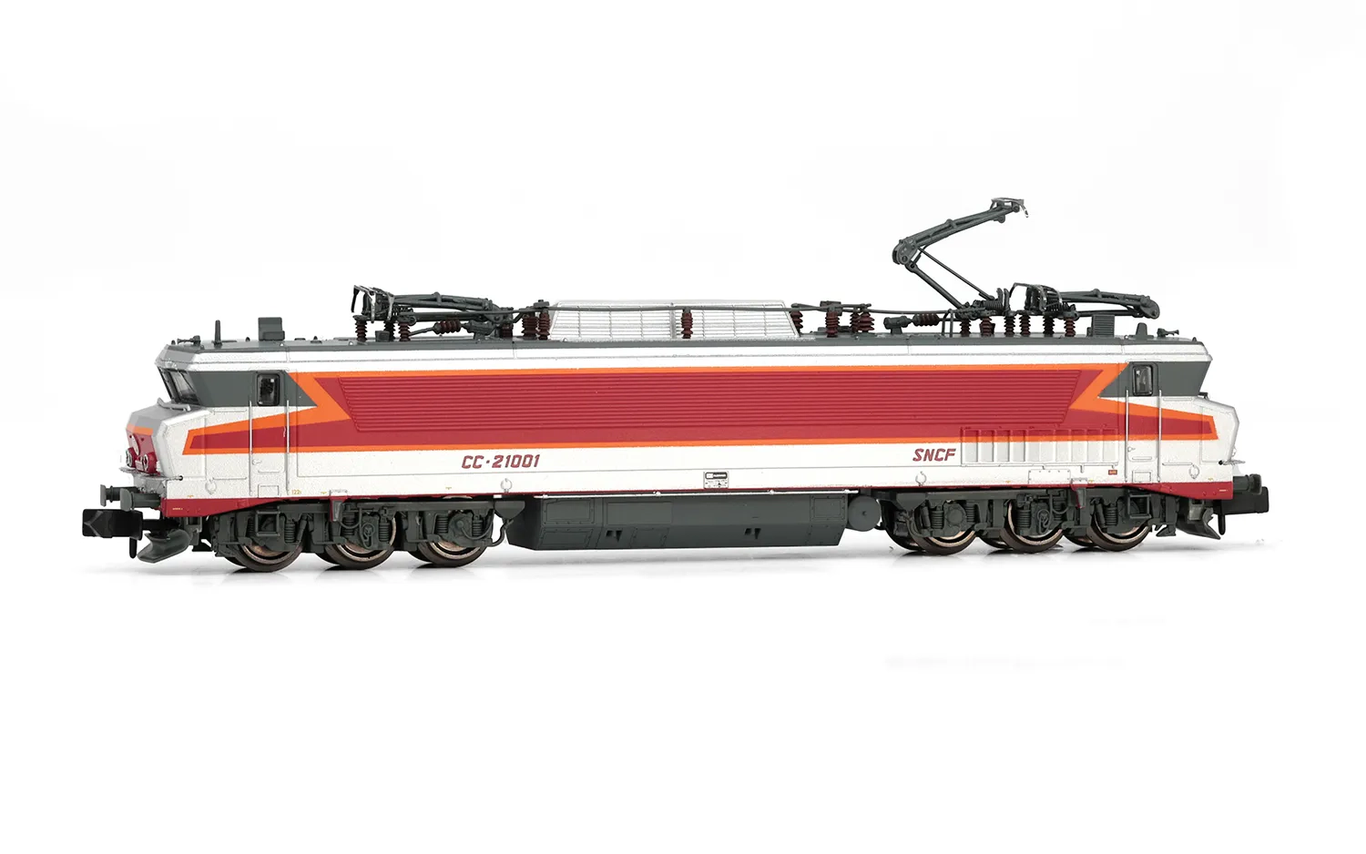 SNCF, locomotive électrique CC 21001, livrée argent, ép. IV, avec décodeur sonore