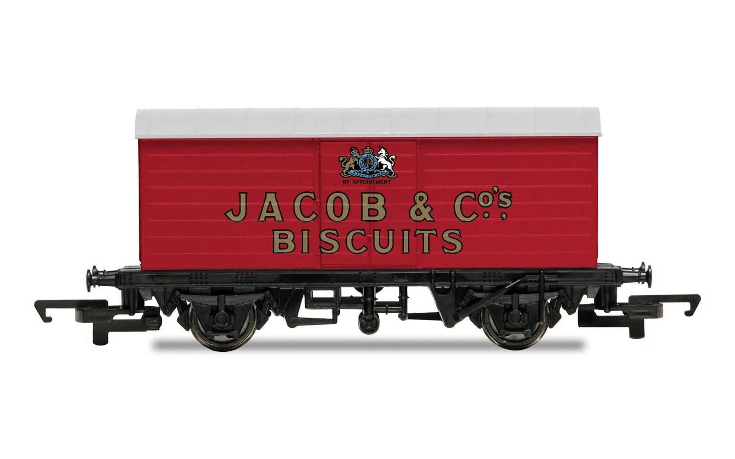 Hornby 'Retro' Wagons, three pack, United Dairies Tanker, Jacob's Biscuits, Palethorpes