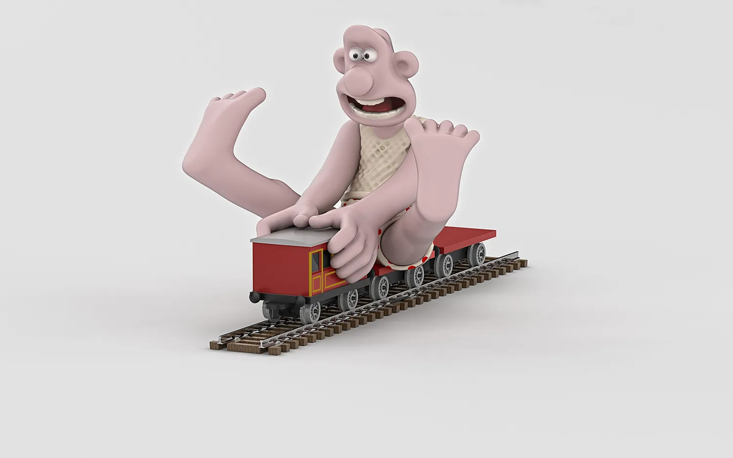 Wallace & Gromit - The Wrong Trousers - Train Set Chase