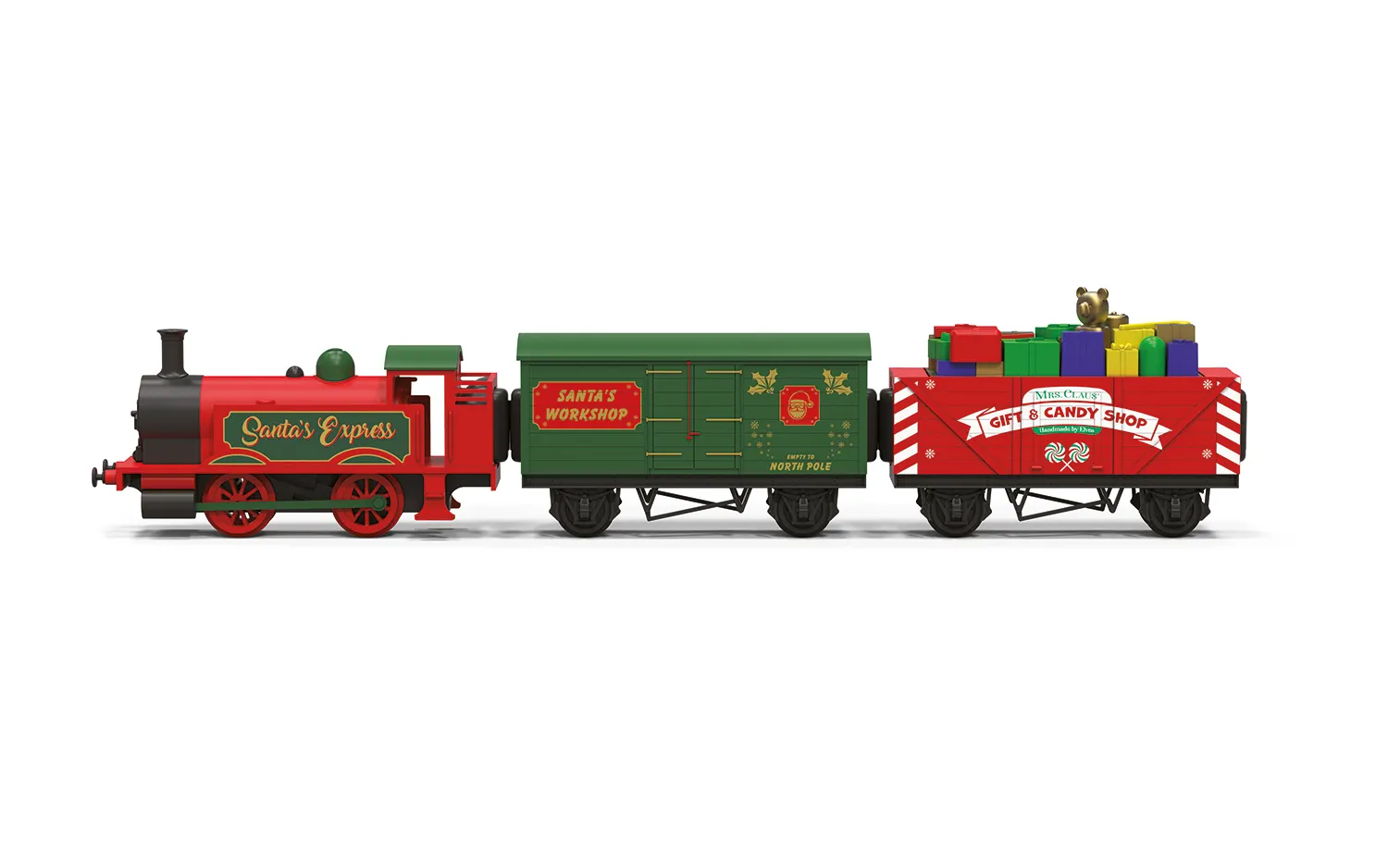 DSHMIXIA Trains à piles pour ensemble de pistes en bois Locomotive avec