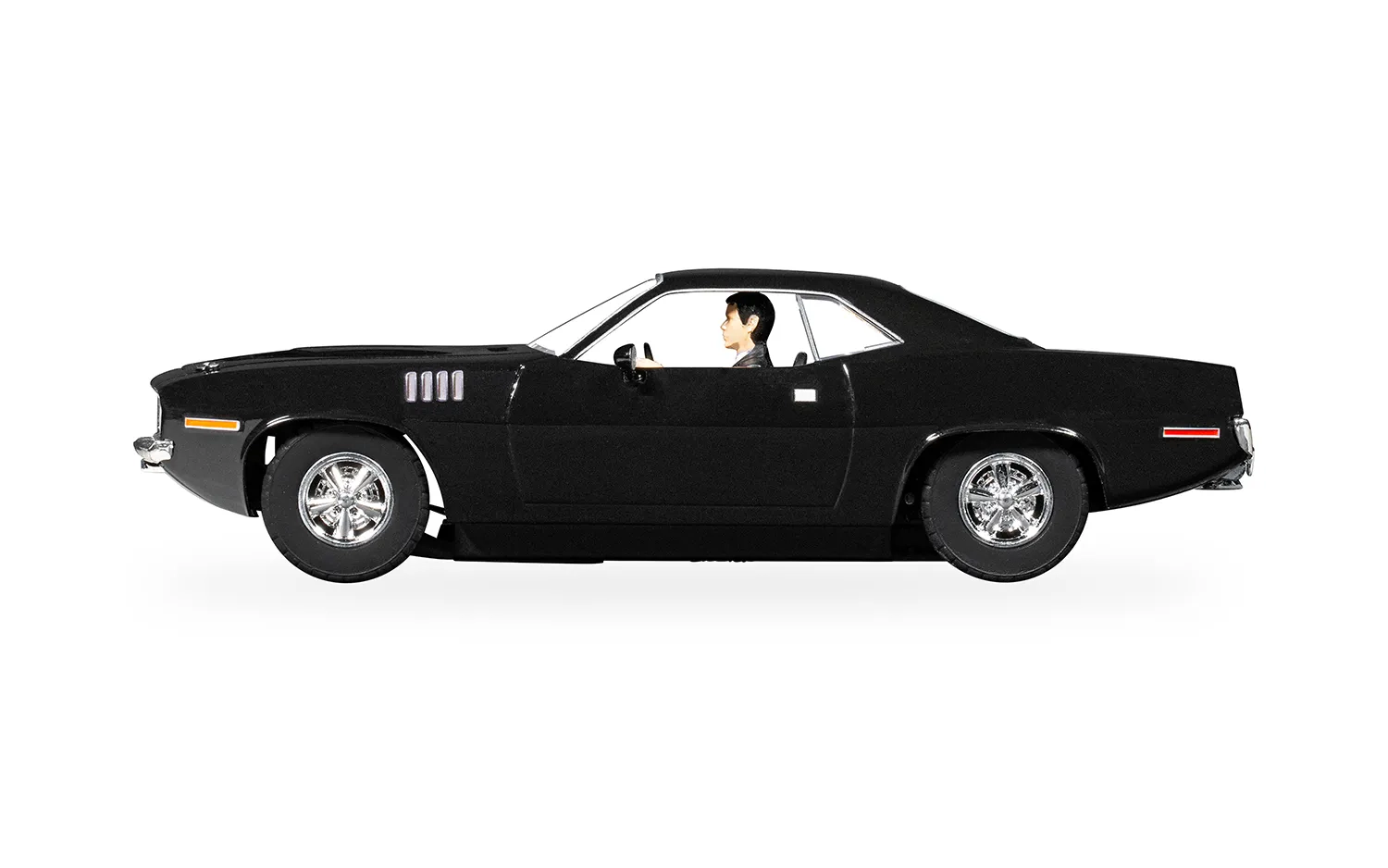 Scalextric C4595 - Plymouth Barracuda John Wick Chapitre 4 - Voiture Slot 1/32 - Modèle Cinéma - Collectionneur - Dès 8 Ans (attention Petites Pièces)
