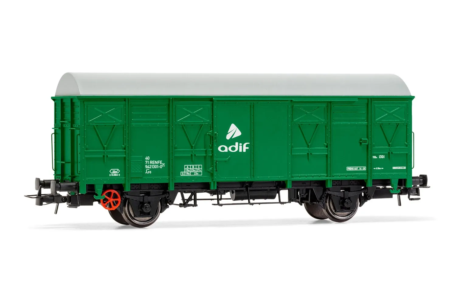 Electrotren (H0 1:87) ADIF, 2-axle closed wagon ORE, green livery, period VI