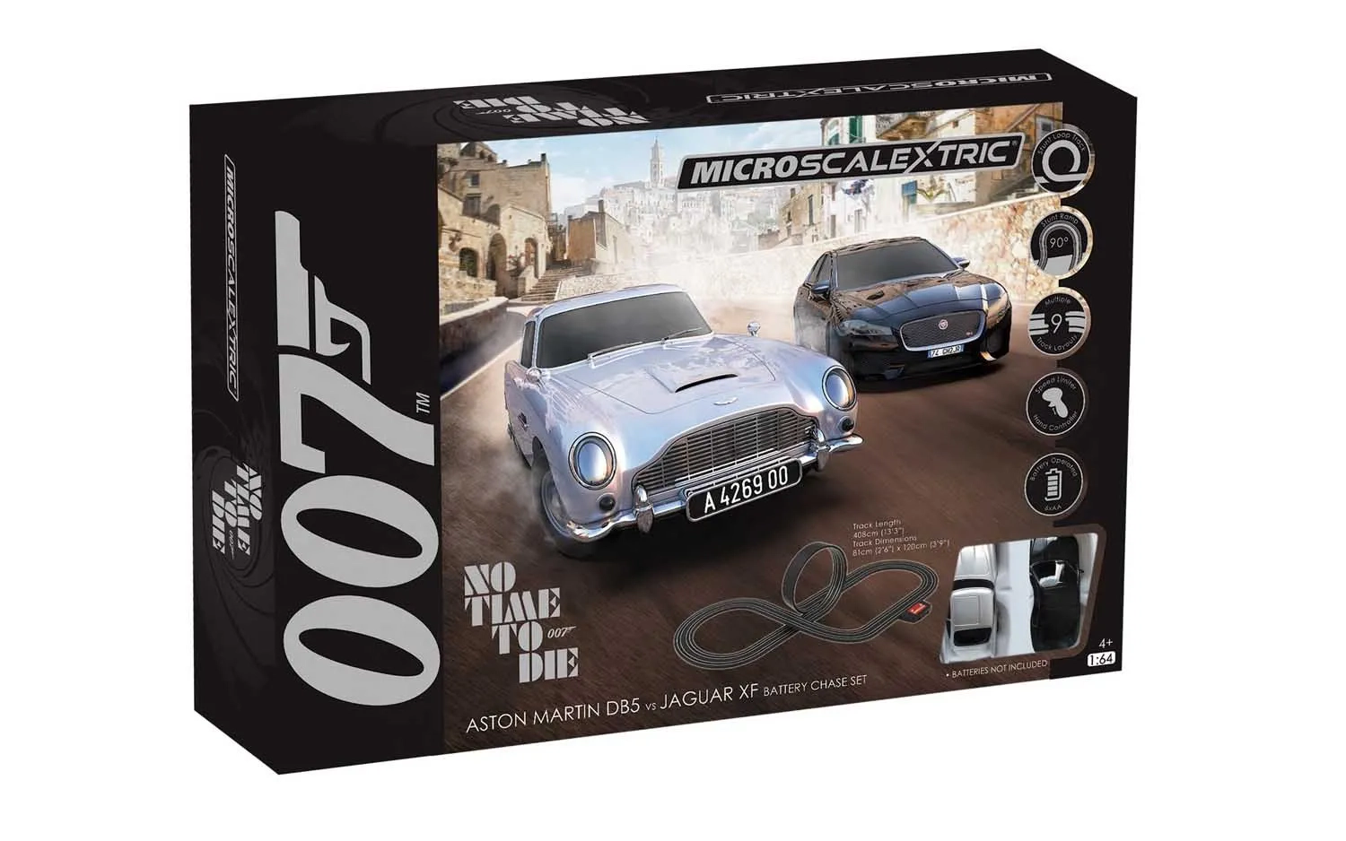 Micro Scalextric James Bond 007 Chase Set - No Time To Die