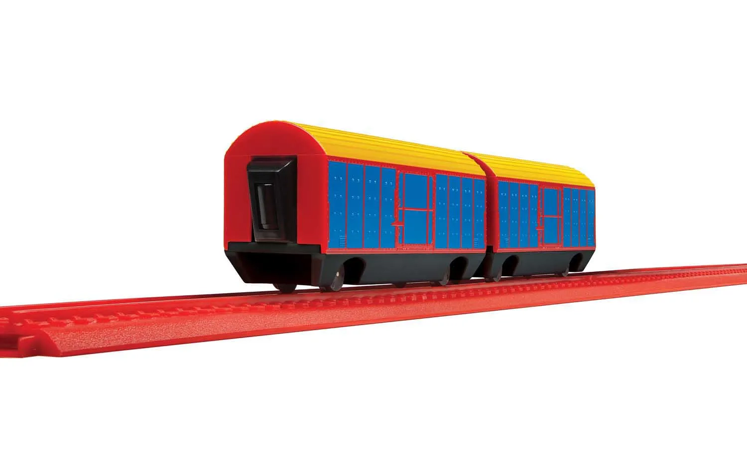 R9316 Nuevo Hornby Playtrains Expreso Artículos 2 X Vagón Cerrado Paquete R9316 Nuevo Hornby Playtrains Expreso Artículos 2 X Vagón Cerrado Paquete