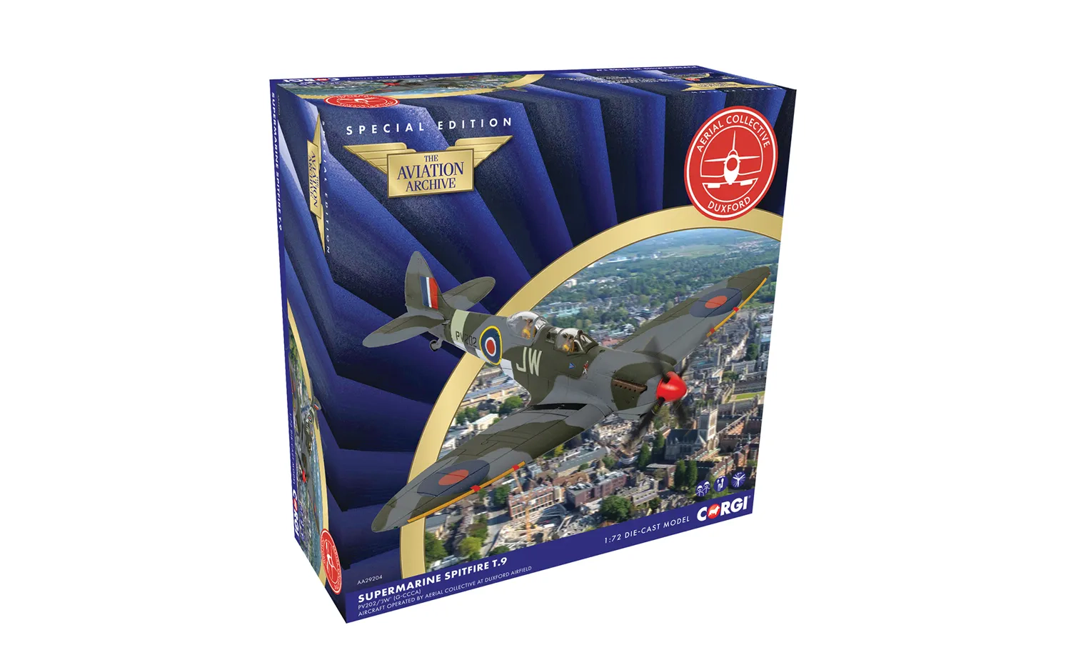 Supermarine Spitfire T9 - PV202 - Aerial Collective - Duxford Airfield