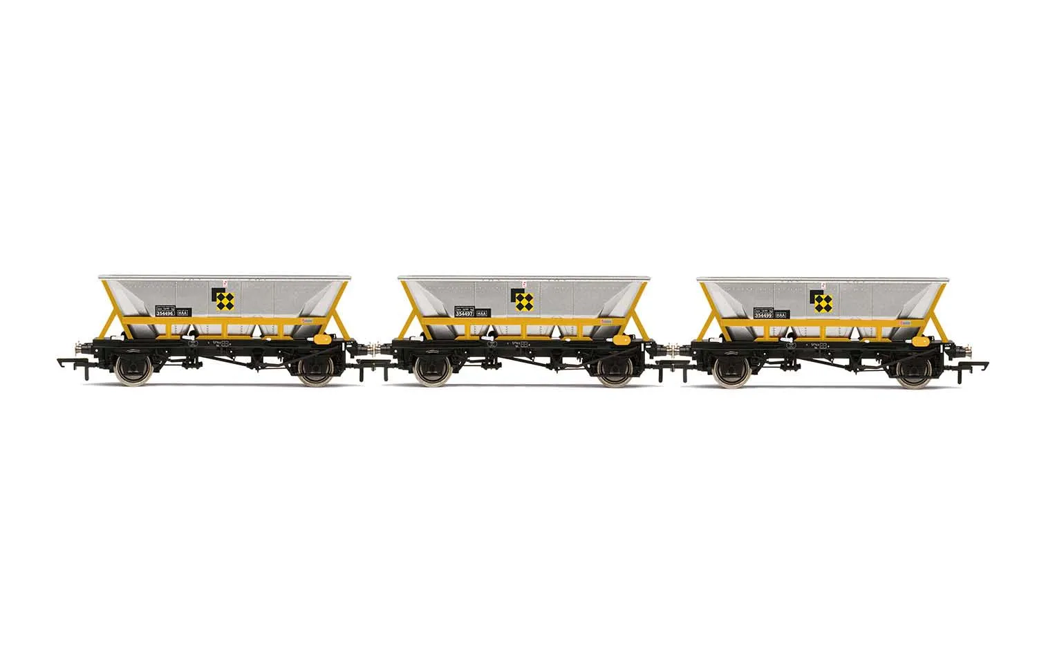 HAA Hopper Wagons, Three Pack, BR Coal Sector - Era 8