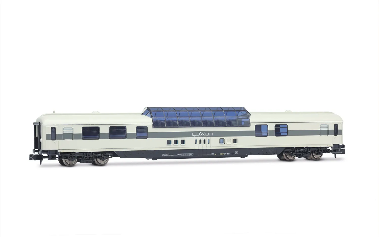RailAdventure/LUXON, 4-axle domecar, grey livery, ep. VI