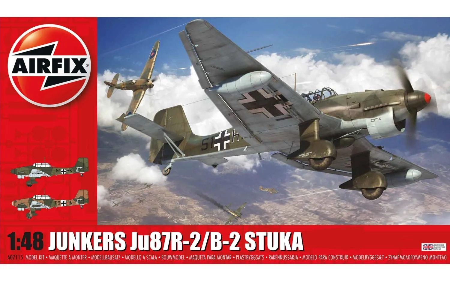 Junkers JU87B-2/R-2 Series 7 1:48 Air Fix Model Kit 