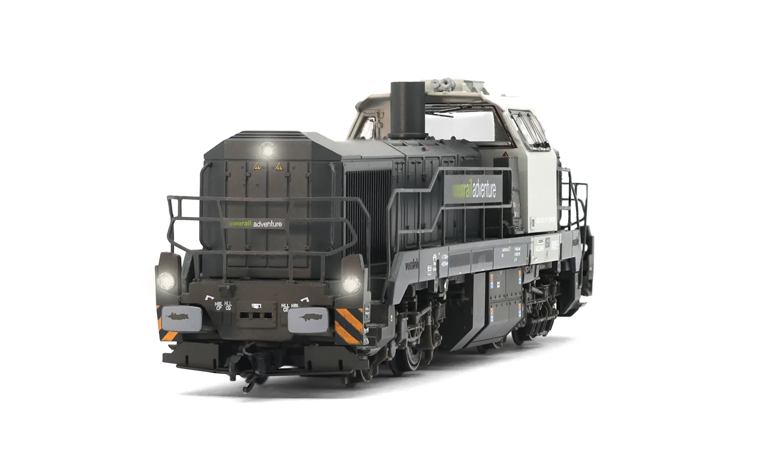 RailAdventure, locomotora diesel Vossloh DE 18, decoración gris, ép. VI, con decoder de sonido DCC