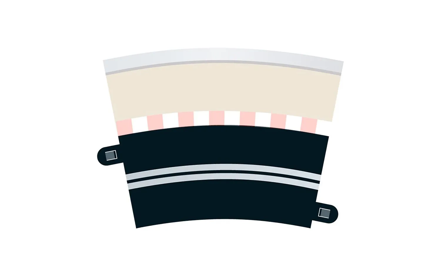 Single Lane Radius 3 Curve 22.5 x 4