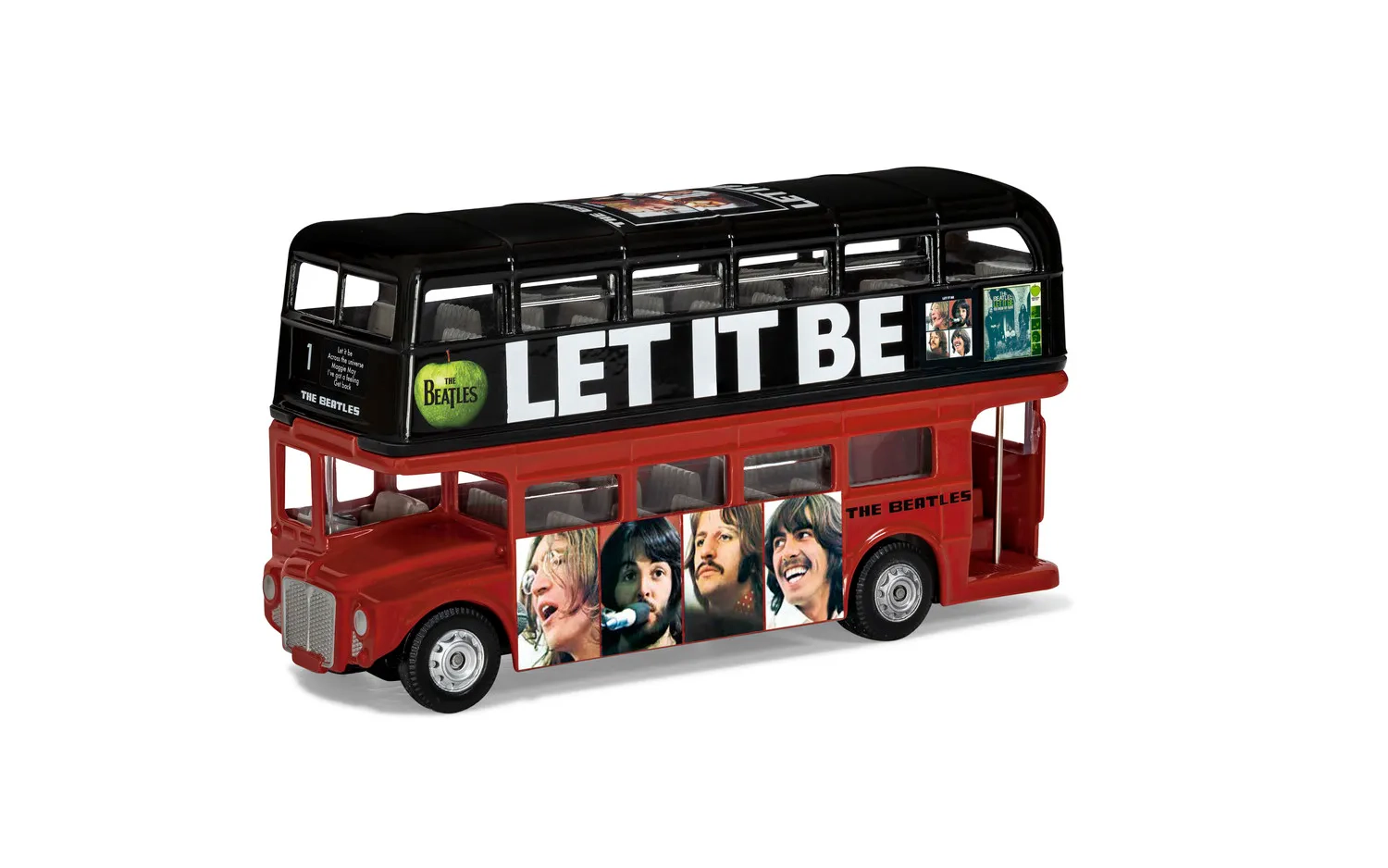 The Beatles - Set of 5 Album Cover London Bus models