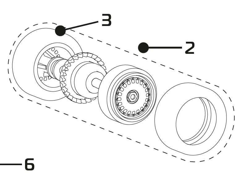 rear axle assy, REAR WHL AXLE ASSY