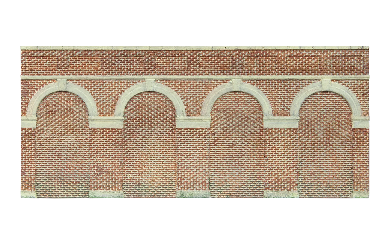 Mid Level Arched Retaining Walls x2 (Red Brick)