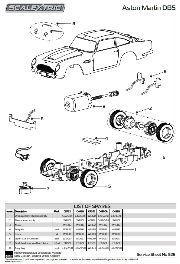 Tyre pack, Aston Martin DB5 Tyres Pack