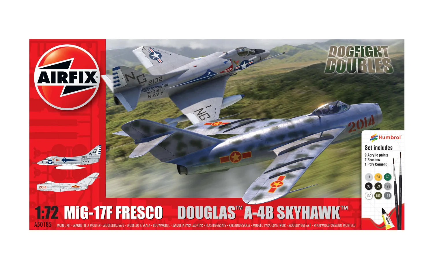 Mig 17F Fresco Douglas A-4B Skyhawk Dogfight Double