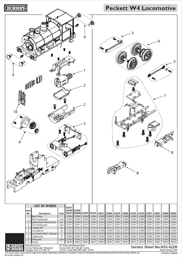 S&KLR, Peckett W4 Class (Open Back Cab), 0-4-0ST, 'Bear' - Era 7/8
