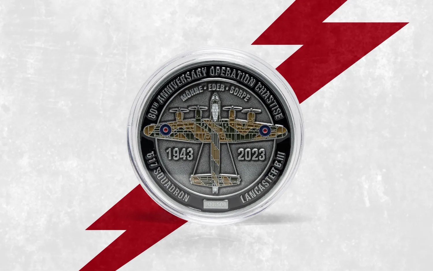 Dambuster Lancaster & Commemorative Coin
