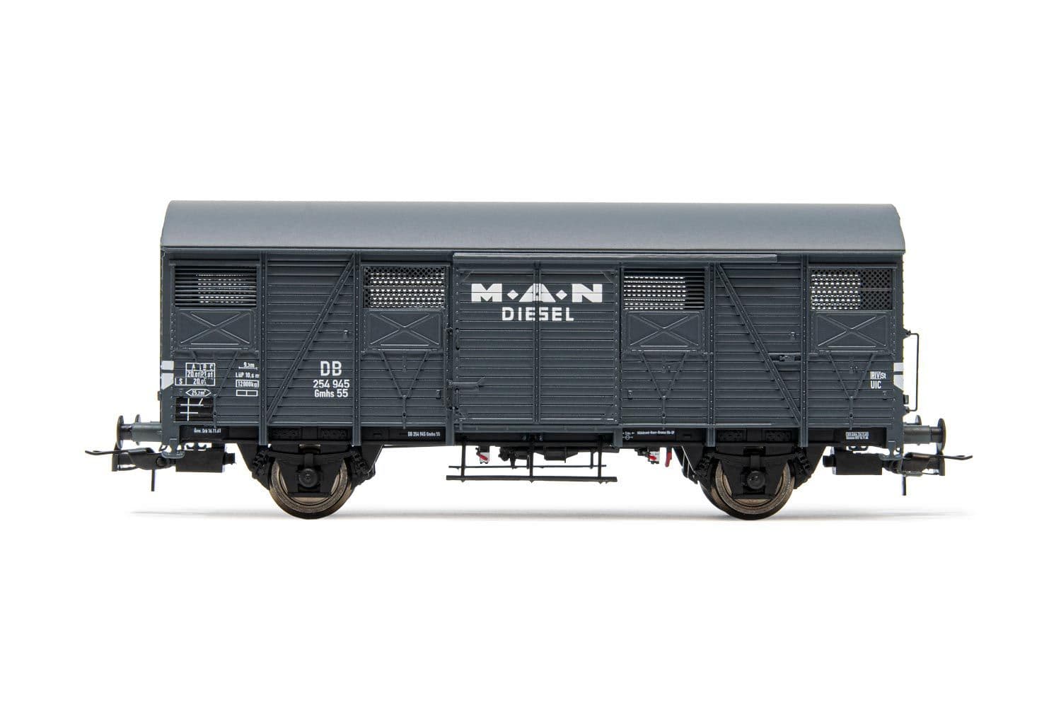 DB, 2-axle closed wagon Gmhs, "MAN", period III