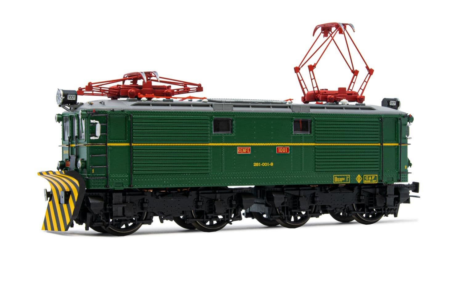 Electrotren (H0 1:87), RENFE, electric locomotive class 281 with marking UIC, period IV