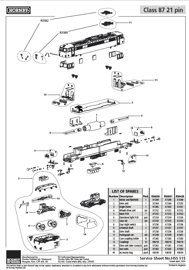 Network South East - Class 87 - 'The Olympian' 87012