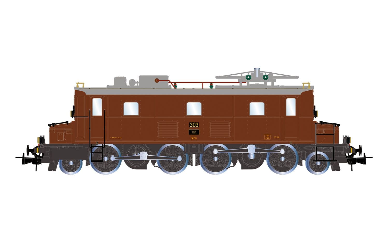 BLS Ce 4/6 303 Bauzustand um 1970 , mit AC-Sounddecoder