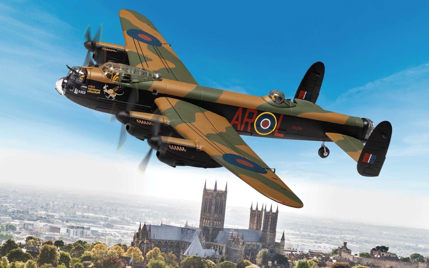 Avro Lancaster B.1 PA474, operated by The Battle of Britain Memorial Flight, the only airworthy Lancaster in Europe