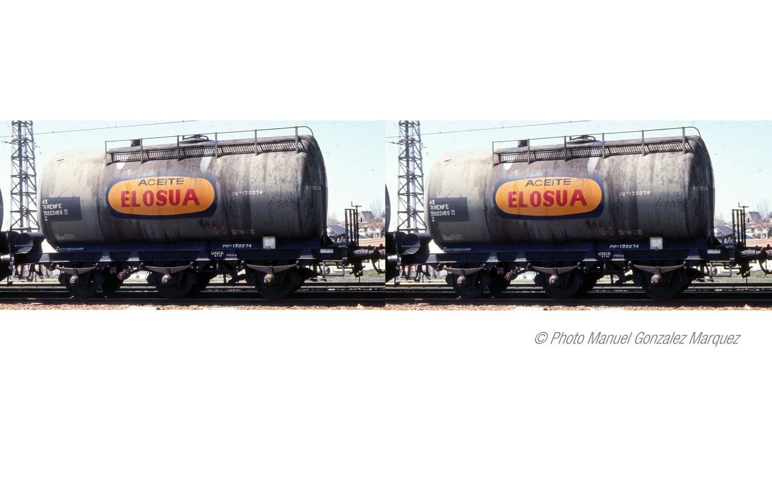 RENFE, 2-unit pack of 3-axle tank wagons, Elosua livery, ep. IV