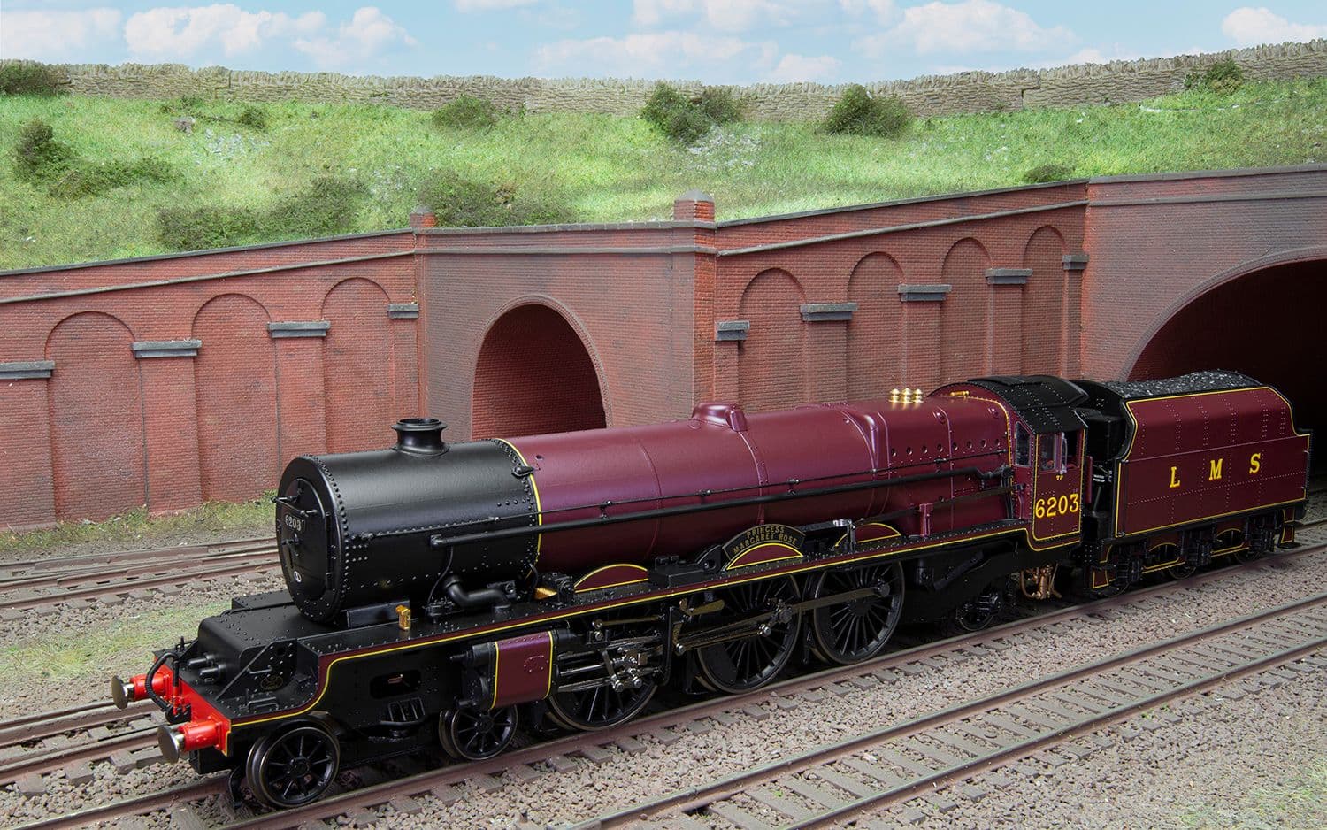 LMS, Princess Royal, 4-6-2, 6203 'Princess Margaret Rose' (with flickering firebox) - Era 3