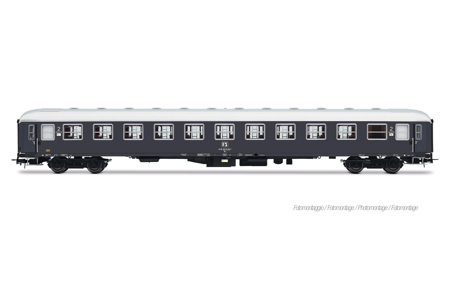 FS, 3-unit pack of Exp 234/235 Remus Roma – Wien, UIC-X '68 couchettes + UIC-X '68 2nd class grey + WLABm MU '73 TEN
