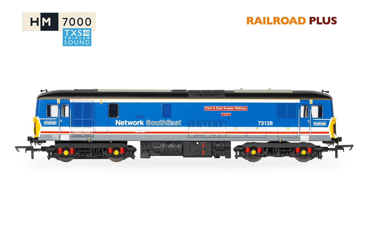 RailRoad Plus: GBRf Network South East - Class 73 - 73128 'Kent &amp; East Sussex Railway' (DCC Sound Fitted)