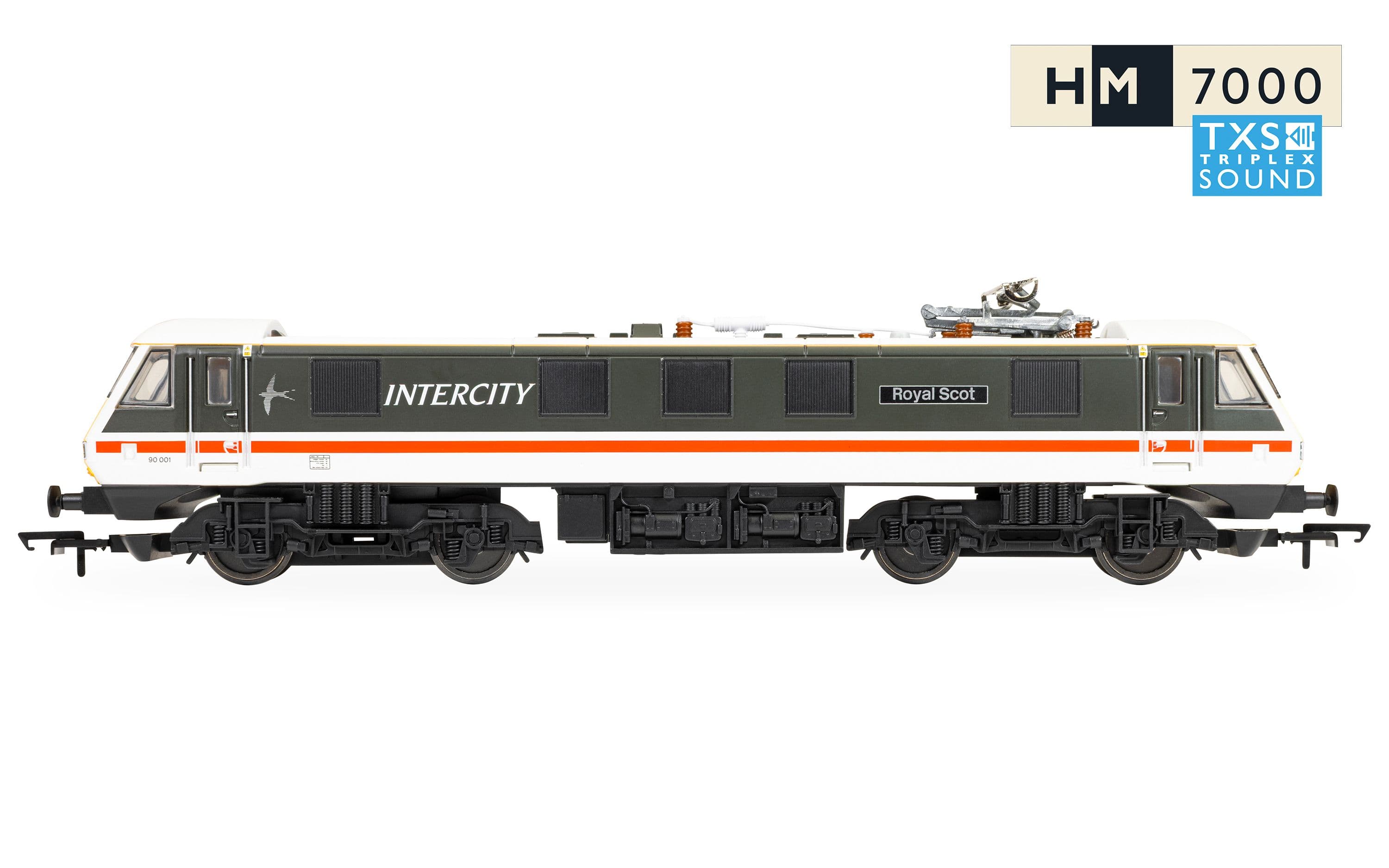 RailRoad: BR - Intercity Class 90 - 'Royal Scot' 90001 (DCC Sound Fitted)