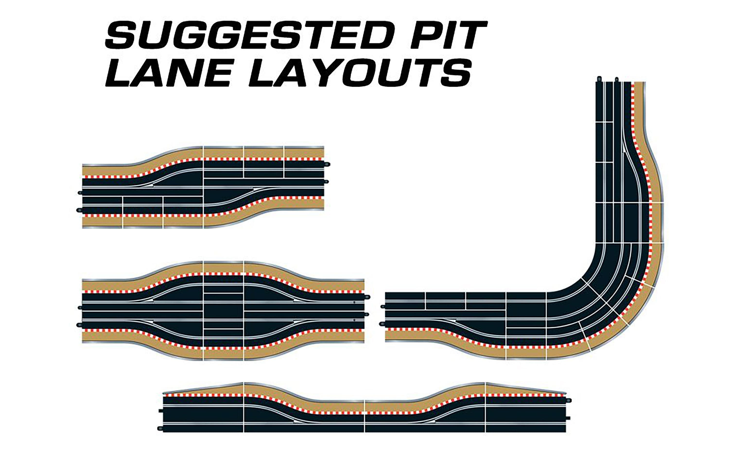 Scalextric Digital - Pit Lane Track (Left Hand) - Includes Sensor